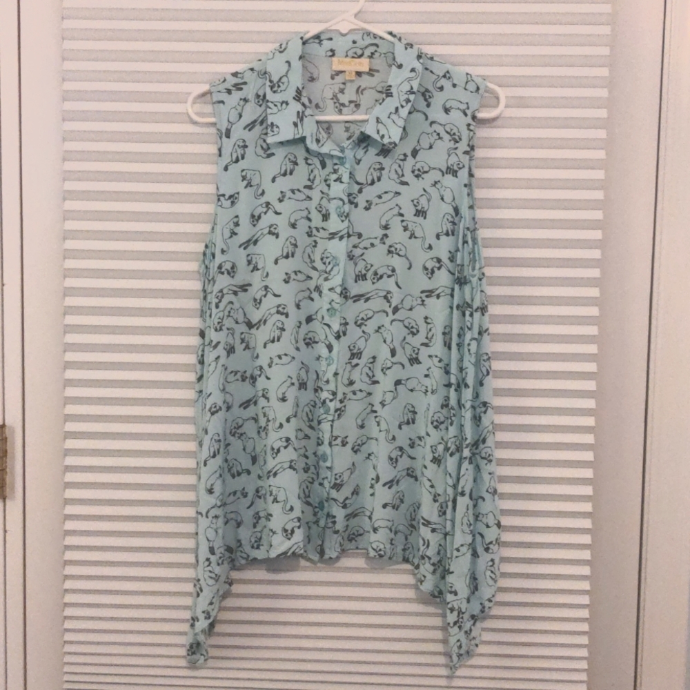 ModCloth Sleeveless Button-up